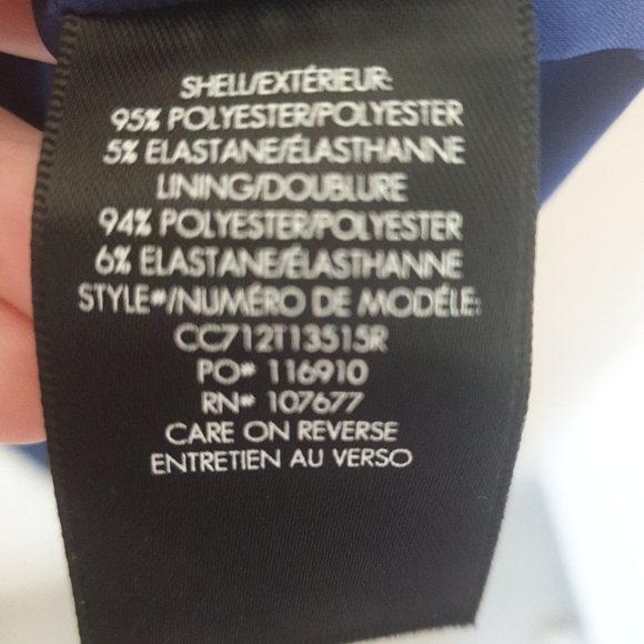 Alice & Olivia blue dress 3/4 sleeves - Picture 10 of 11